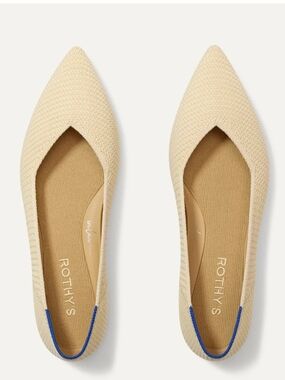 Rothy's Pointed Toe Flat in Natural